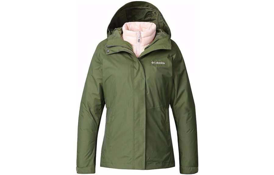 Columbia Jackets Women's Green Hooded Moderate Other