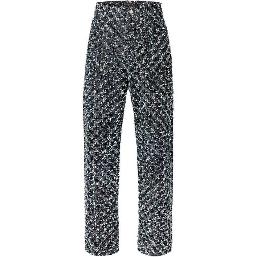 LOUIS VUITTON LOUIS VUITTON Flocked Monogram Denim Skate Pants