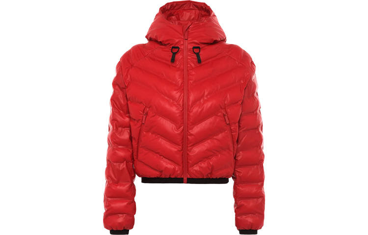 PRADA PRADA Down Jackets Women's Red Hooded Moderate Other