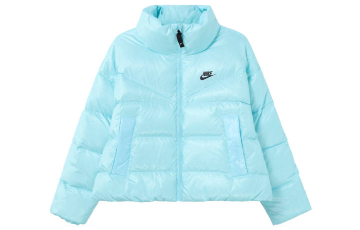 Nike Nike Down Jackets Women's Blue Stand Collar Moderate Other