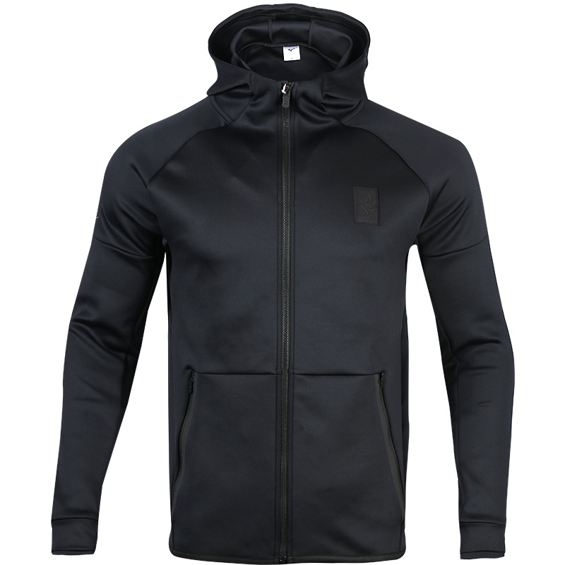 Mizuno Jackets Men's Black Hooded Moderate Other