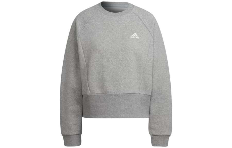 Adidas Adidas Sweatshirts Women's Gray Crew Neck Moderate Other