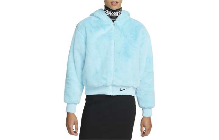 Nike Nike Women'ss Sportswear Essential Faux Fur Jacket Asia Sizing Copa