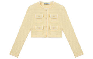 Self-portrait Self portrait Jackets & Coats Women's Cream Yellow