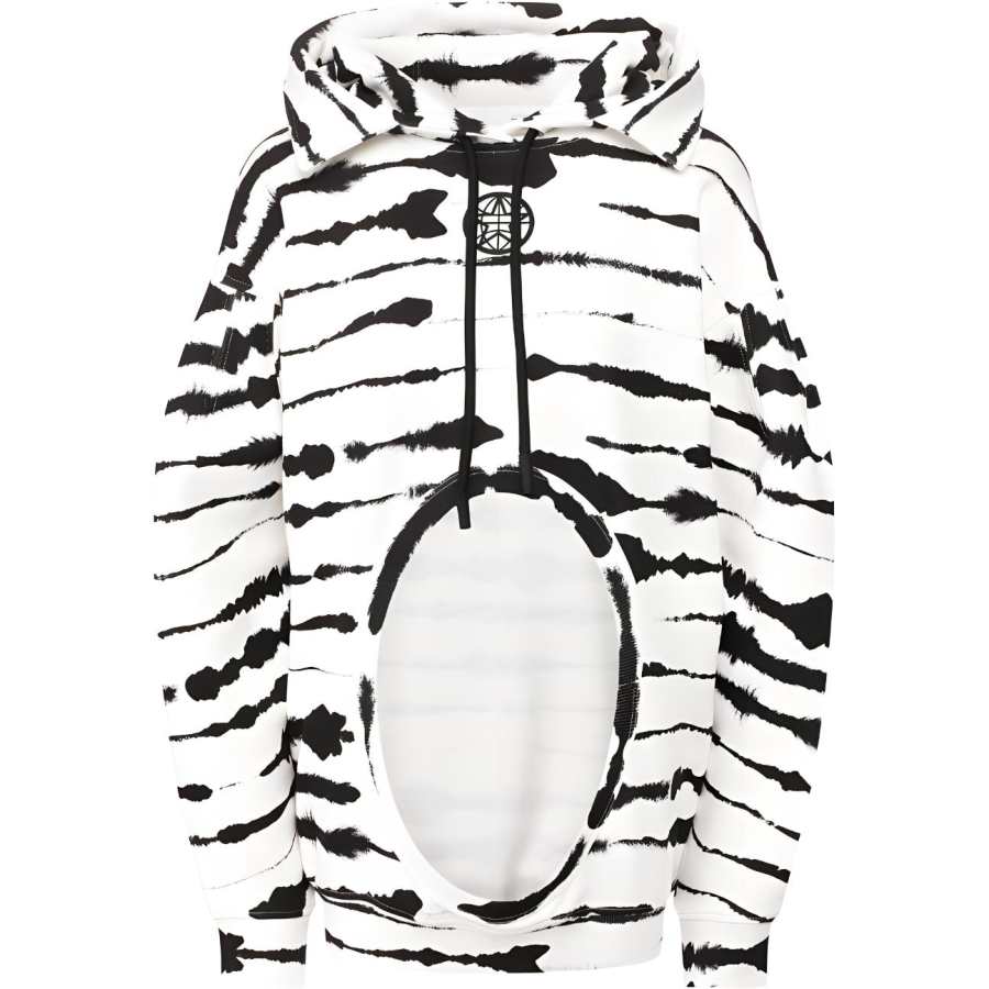 Burberry Sweatshirts Women's White Hooded Moderate Regular