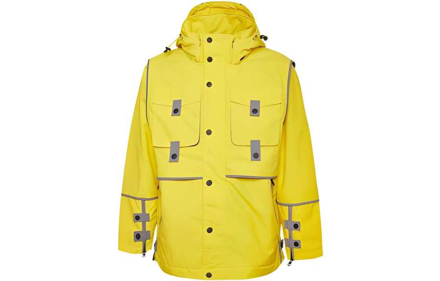 Converse Jackets Women's Yellow Hooded Moderate Workwear