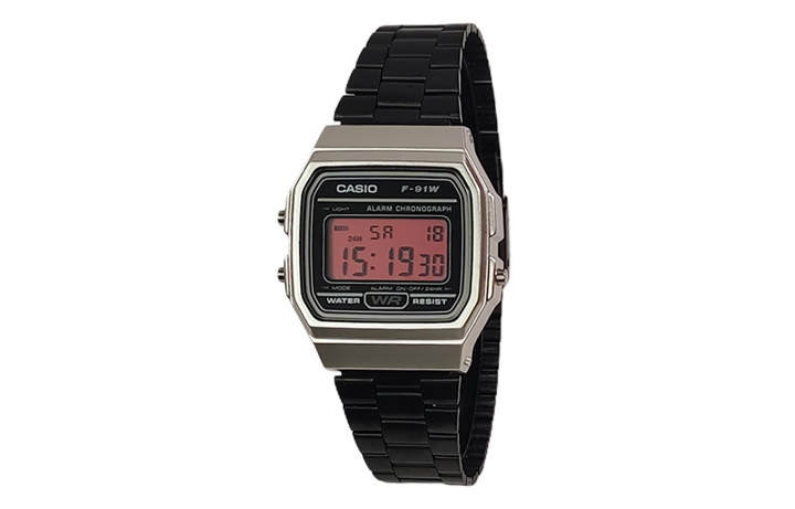CASIO CASIO Custom Collection Quartz Movement Stainless Steel Strap Watch Men's Watches Black Dial
