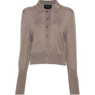 SIMONE ROCHA Embellished Polo Sweater