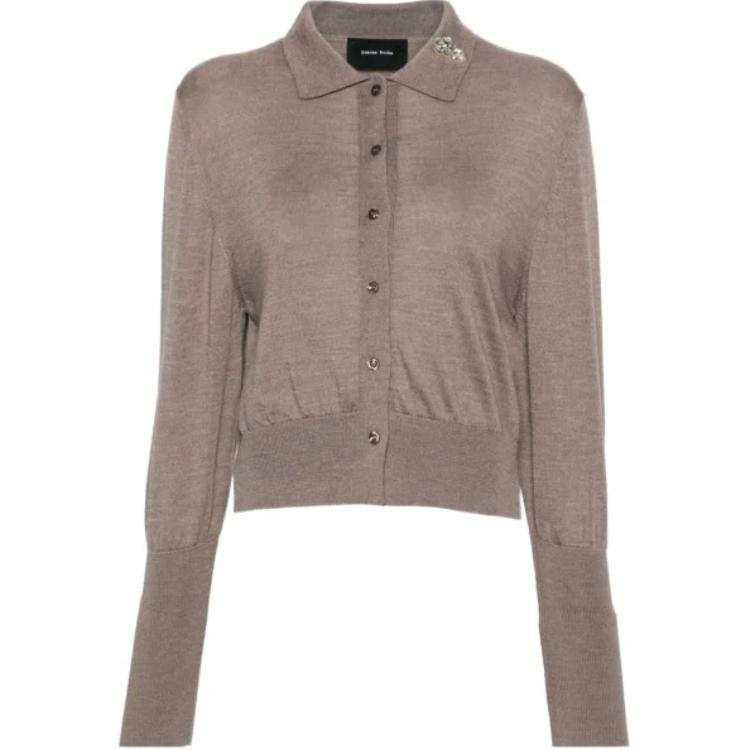 SIMONE ROCHA Embellished Polo Sweater