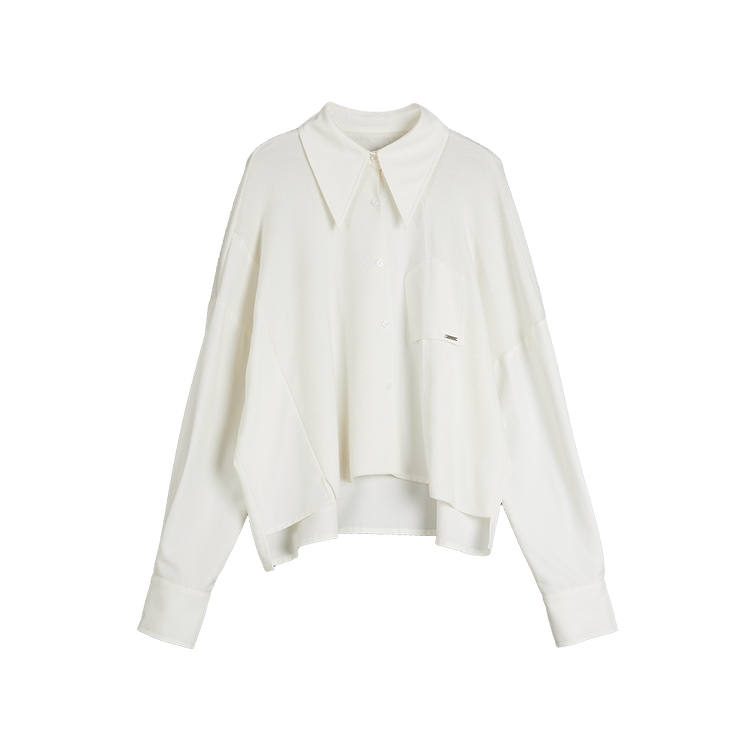 ELLE Shirts Women's Lapel Moderate Shirt