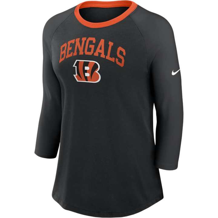 Nike Nike Cincinnati Bengals Women's Nike Nfl 3/4-Sleeve T-Shirt
