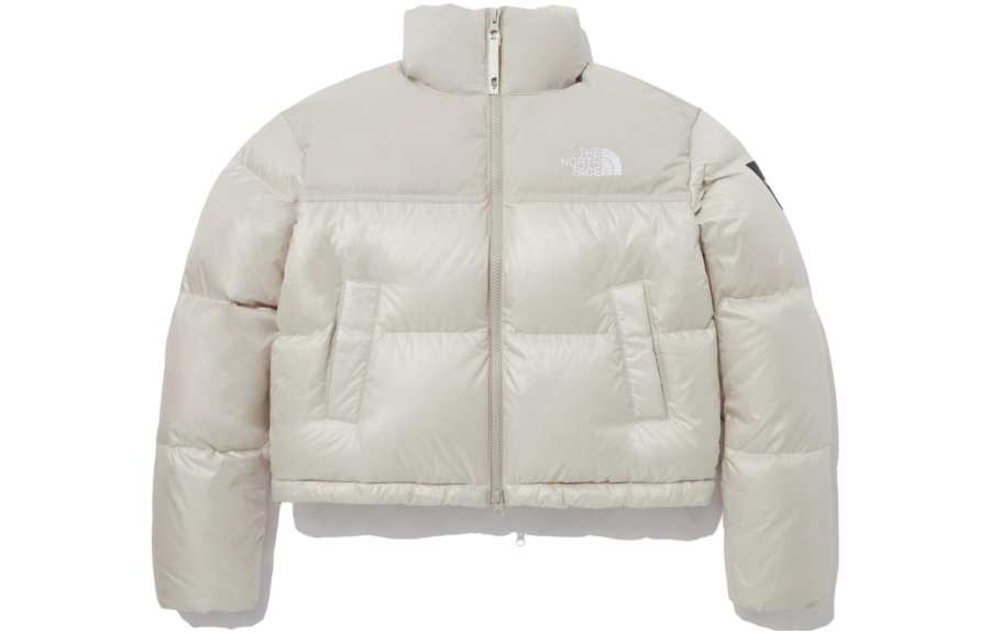 THE NORTH FACE Women's Novelty Nuptse Rds Down Jacket Cream Beige