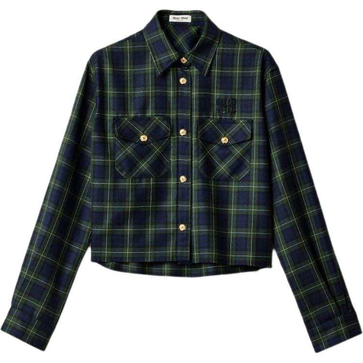 MIU MIU Miu Miu plaid shirt