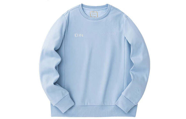 ANTA Variety Training Collection Sweatshirts Women's Cirrus Blue Crew Neck Moderate Regular