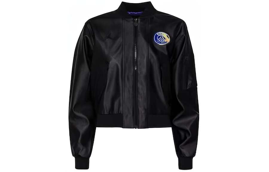 Jordan Jordan X Paris Saint Germain Women's Bomber Jacket Black/Psychic Purple