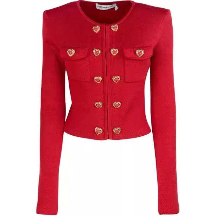 Self-portrait Self portrait Heart buttons Cardigan