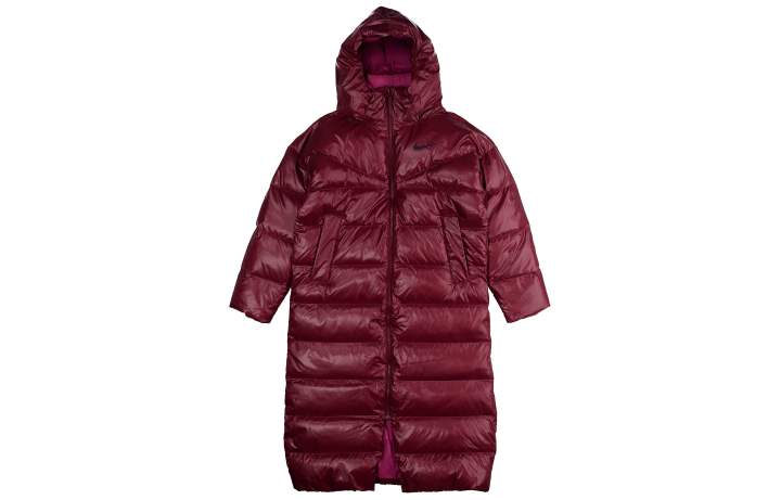Nike Nike Down Jackets Women's Maroon Hooded Moderate Other