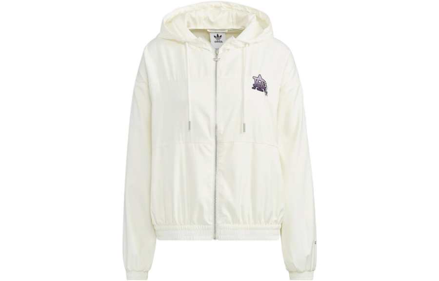 Adidas Originals MODERN COLLEGIATE Jackets Women's White Hooded Moderate Other