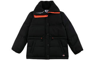 Dickies Jackets Women's Black Lapel Moderate Straight Fit