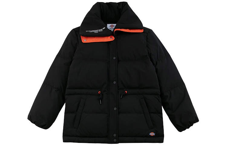 Dickies Jackets Women's Black Lapel Moderate Straight Fit