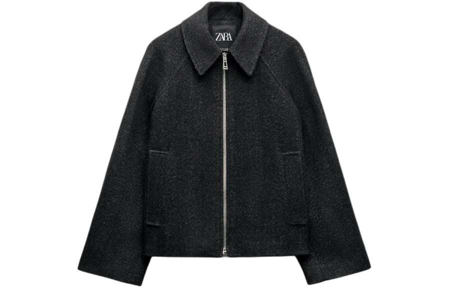 ZARA Jackets & Coats Women's Gray