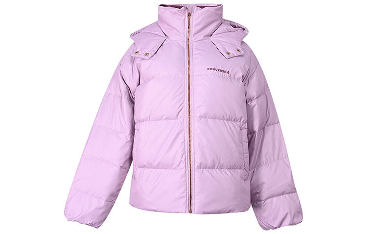 Converse Converse Down Jackets Women's Purple Hooded Moderate Other
