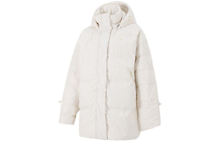 Adidas Originals Trefoil Collection Outfit Down Jacket Winter Women's Ecru