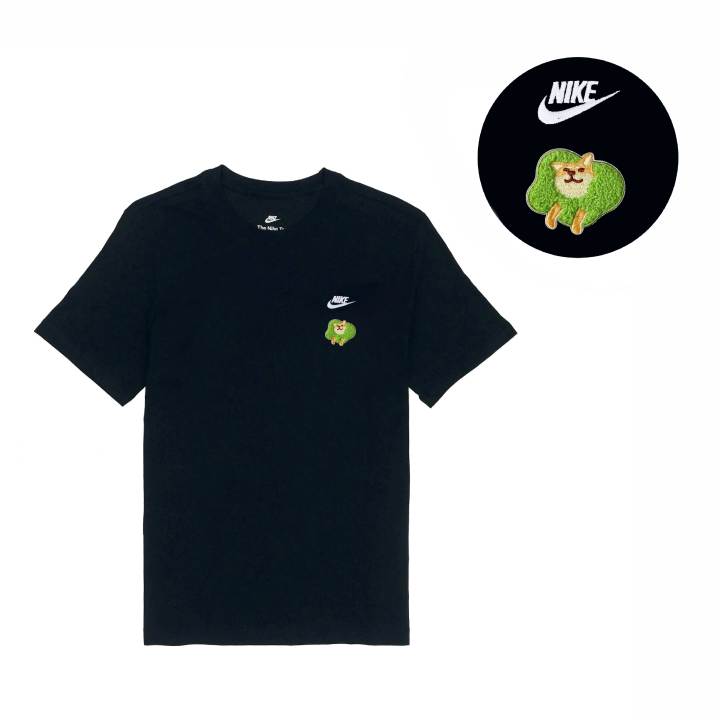 Nike Nike T Shirts Unisex Black Crew Neck Moderate Straight Fit