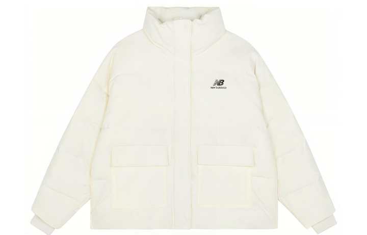 New Balance New Balance Down Jackets Women's White Stand Collar Moderate Other
