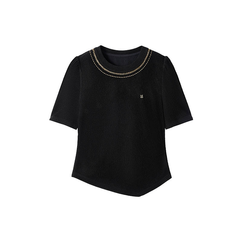 XIANGYING T Shirt Women's Black
