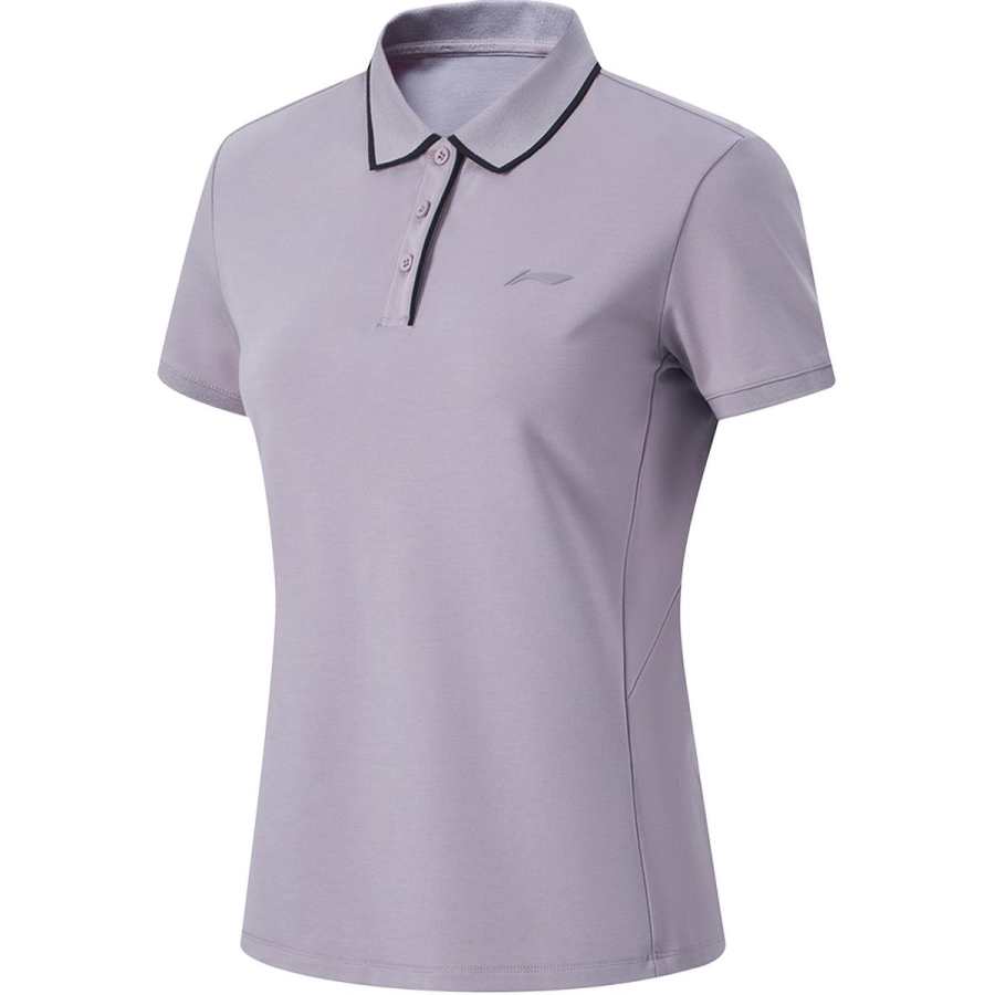 Li-Ning Li Ning Fitness Series Polo Shirt Women's Snail Purple
