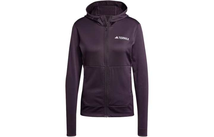 Adidas Adidas Terrex Xperior Light Fleece Hooded Jacket Jackets & Coats Women's Aurora Black