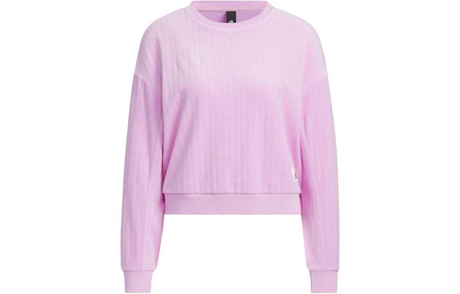 Adidas Adidas Lounge Sweatshirts Women's Purple Crew Neck Moderate Regular