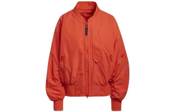 Adidas Adidas Jackets Women's Orange Stand Collar Moderate Pilot