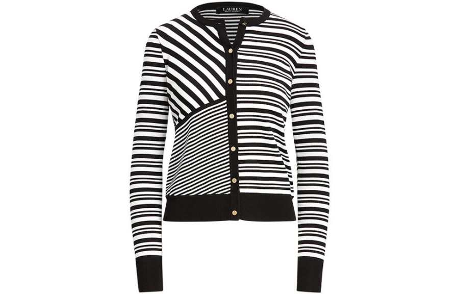 LAUREN RALPH LAUREN Knitwear Women's Black White Stripes