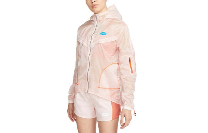 Nike Nike Women's Woven Running Training Hooded Jacket Pink