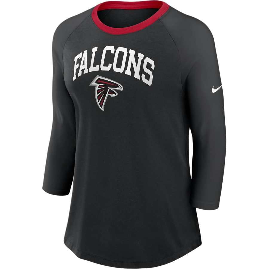 Nike Nike Atlanta Falcons Women's Nike Nfl 3/4 Sleeve T Shirt