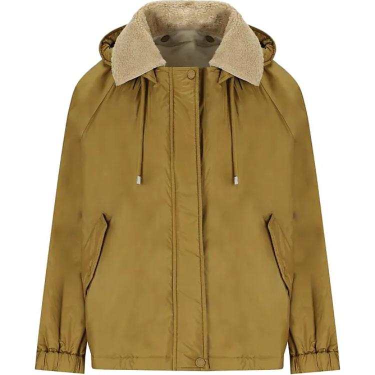 WEEKEND MaxMara MaxMara Button Detailed Drawstring Coat