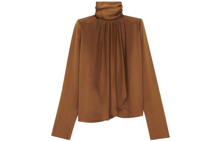 SAINT LAURENT SAINT LAURENT FW23 Shirt Women's Brown