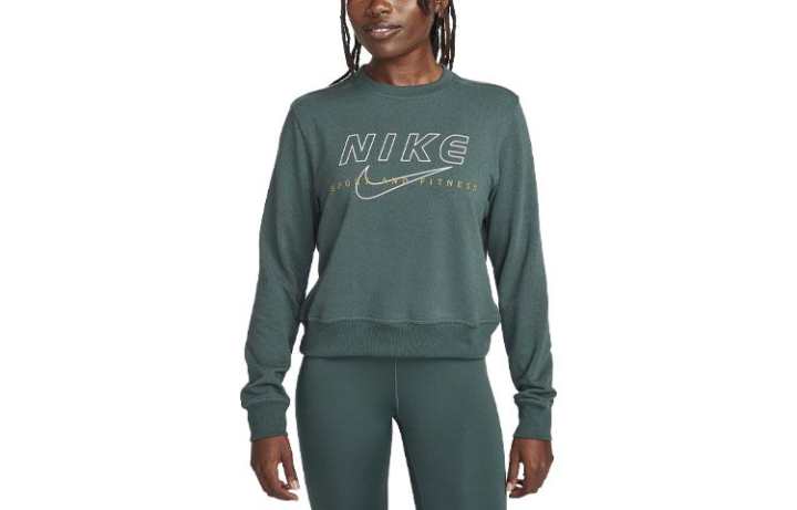 Nike Nike Sweatshirts Women's Green Crew Neck Moderate Regular