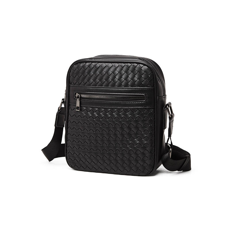 LAORENTOU Synthetic Leather Shoulder Bag, Crossbody Bag Men's Black