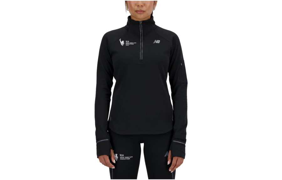 New Balance New Balance Sweatshirts Women's Black Stand Collar Moderate Regular