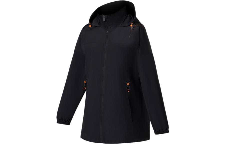 Li-Ning Li Ning Fitness Series Jackets Women's Black Hooded Moderate Other