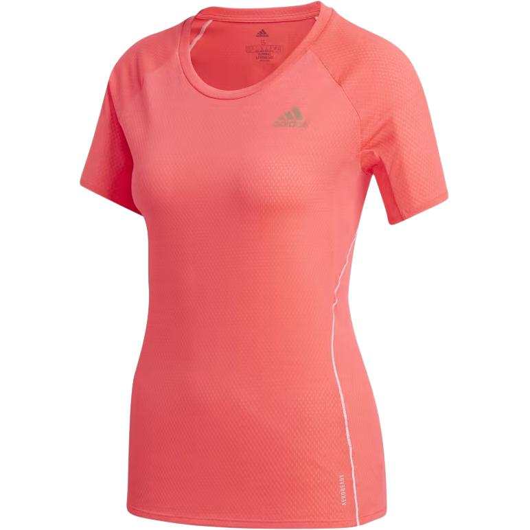 Adidas Adidas T Shirts Women's Pink Crew Neck Moderate Straight Fit