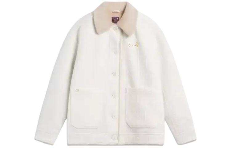 Li-Ning Li Ning Sports Trendy Collection Jackets & Coats Women's Ecru