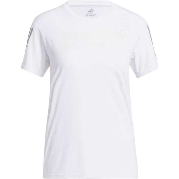 Adidas Adidas T Shirts Women's White Crew Neck Moderate Straight Fit