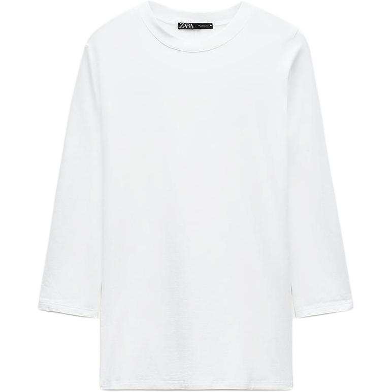 ZARA T Shirts Women's Crew Neck Moderate Straight Fit