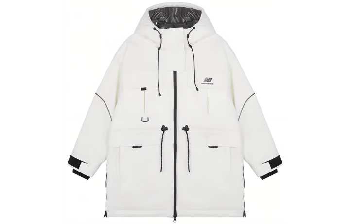 New Balance New Balance Down Jackets Women's White Hooded Moderate Other