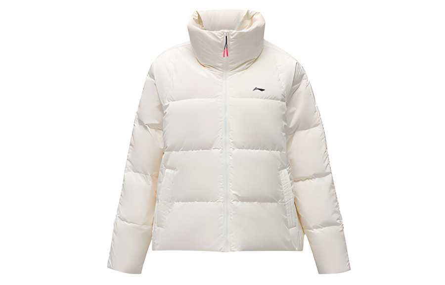 Li-Ning Li Ning Down Jackets Women's Mist White Stand Collar Moderate Other