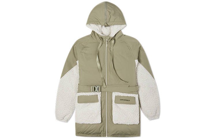 Converse Converse Down Jackets Women's Light Green Hooded Moderate Other